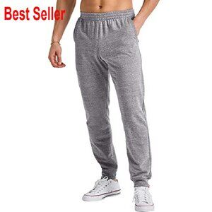 Men's French Terry Joggers Lightweight Sweatpants Classic Casual Comfort Fit